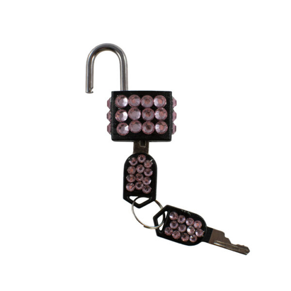 Pink Crystal Padlock